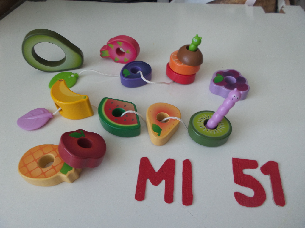 Caterpillar Fruit Threading Set