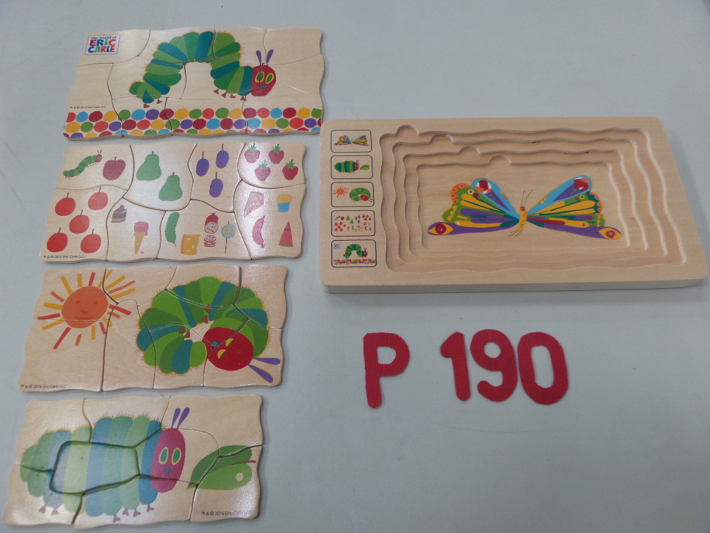 Very Hungry Caterpillar 4-in-1 Wooden Puzzles