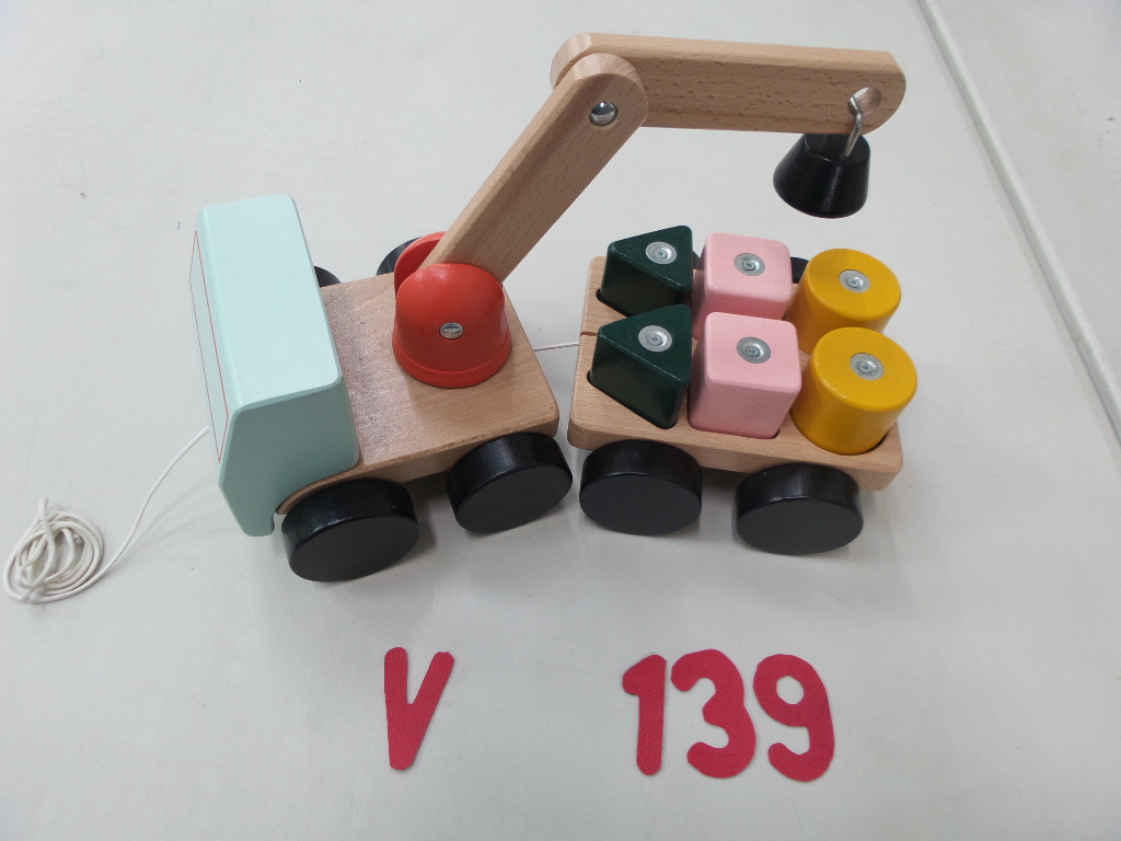 Wooden Crane with Blocks